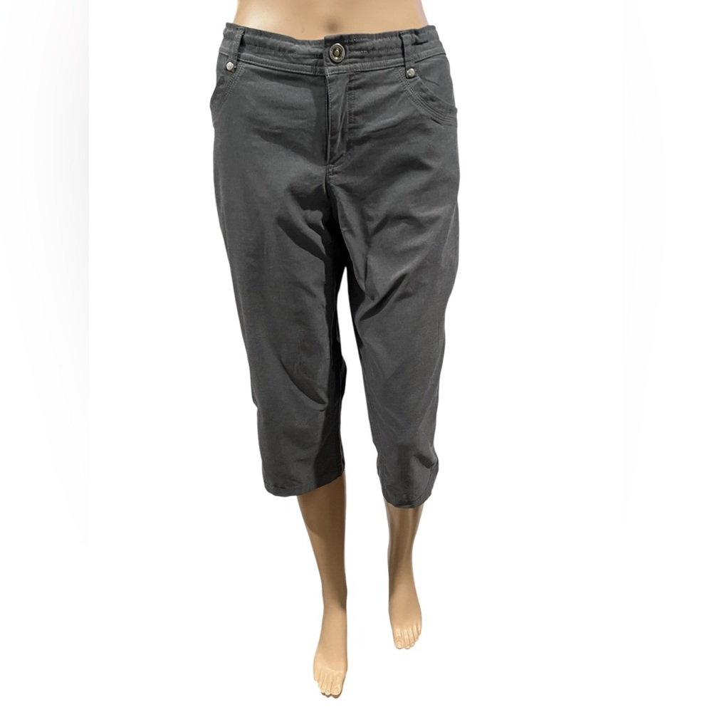 Kuhl Pants Womens 10 Trekr Kapri Gray 6236 Outdoor Hiking Nylon Polyester Capri